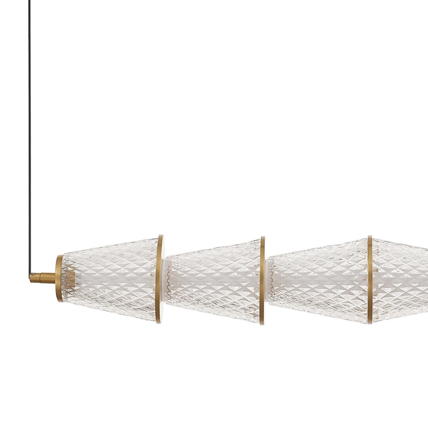 Lámpara LED colgante SANSA LED/11W/230V dorado/transparente