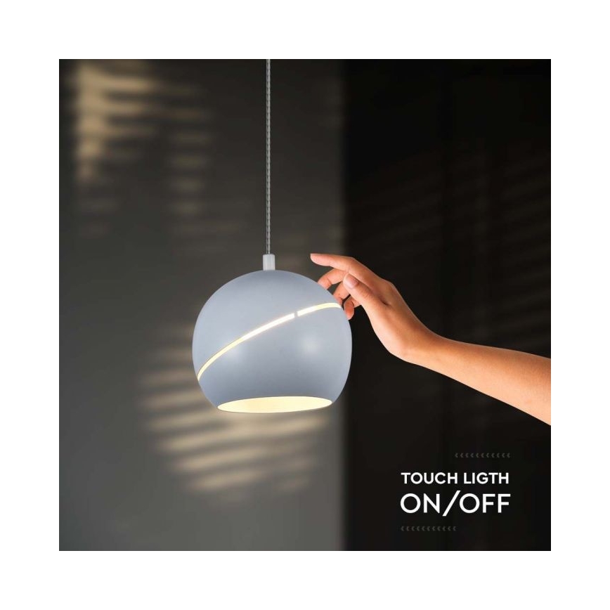 Lámpara LED colgante táctil LED/8,5W/230V 3000K blanco