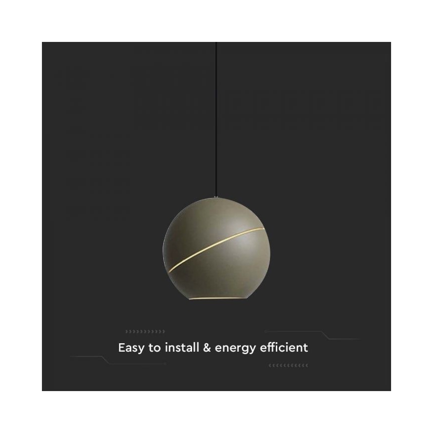 Lámpara LED colgante táctil LED/8,5W/230V 3000K gris
