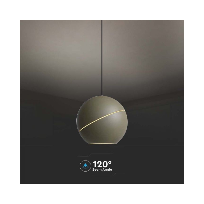 Lámpara LED colgante táctil LED/8,5W/230V 3000K gris