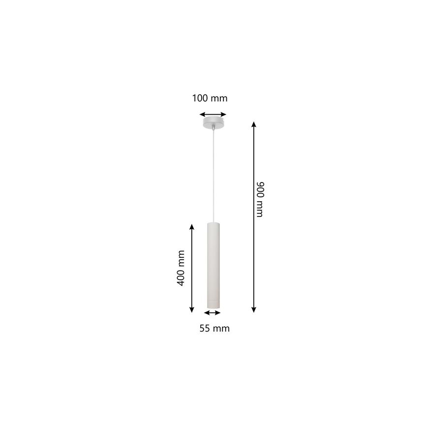 Lámpara LED colgante TUBA 1xGU10/4,8W/230V blanco