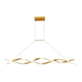 Lámpara LED colgante TWIST LED/37W/230V 4000K 120 cm dorado