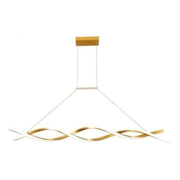 Lámpara LED colgante TWIST LED/37W/230V 4000K 120 cm dorado