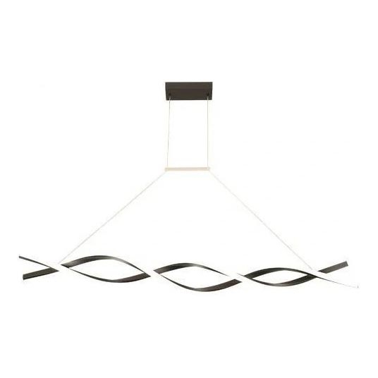 Lámpara LED colgante TWIST LED/37W/230V 4000K 120 cm negro