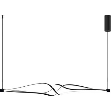 Lámpara LED colgante TWISTER LED/56W/230V negro