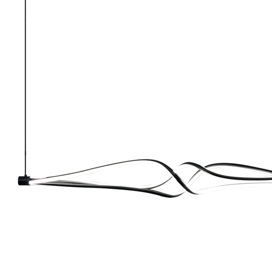Lámpara LED colgante TWISTER LED/56W/230V negro