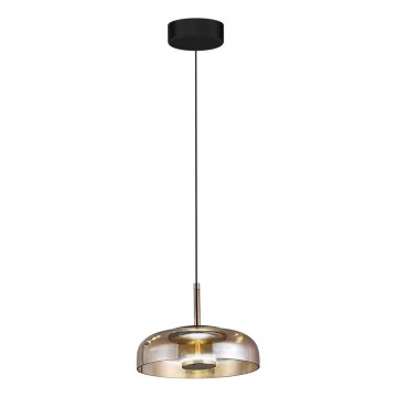 Lámpara LED colgante VETRO LED/6W/230V diá. 23 cm beige/negro
