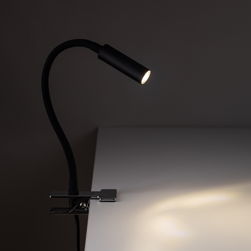 Lámpara LED con clip LAGOS 1xG9/3W/230V 4000K negro