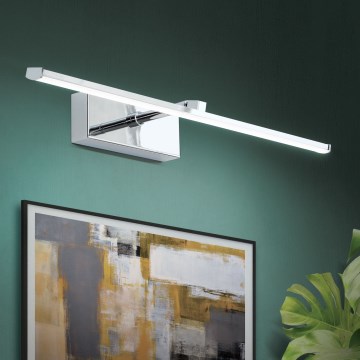 Lámpara LED de cuadro PUBLIO LED/10W/230V 50 cm cromo brillante