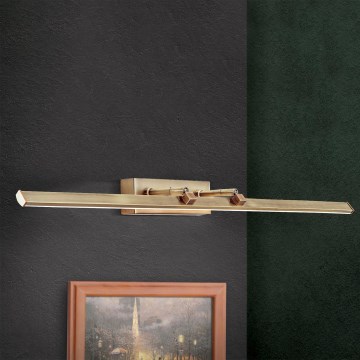 Lámpara LED de cuadro PUBLIO LED/15W/230V 75 cm dorado/pátina