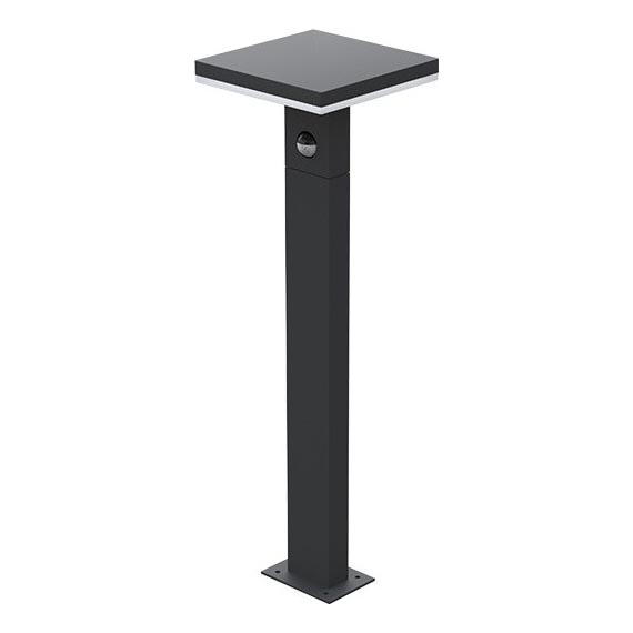Lámpara LED de exterior con sensor BARI LED/10W/230V 4000K 60 cm IP54 antracita