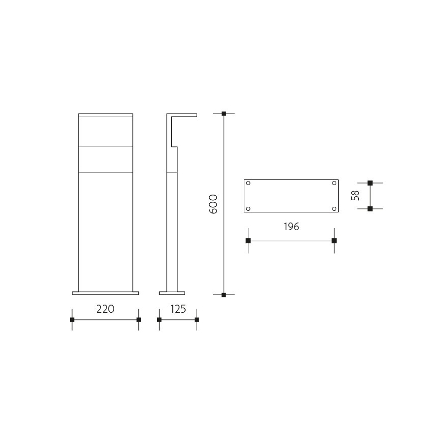 Lámpara LED de exterior con sensor NATURA LED/12W/230V 4000K IP54 marrón/antracita