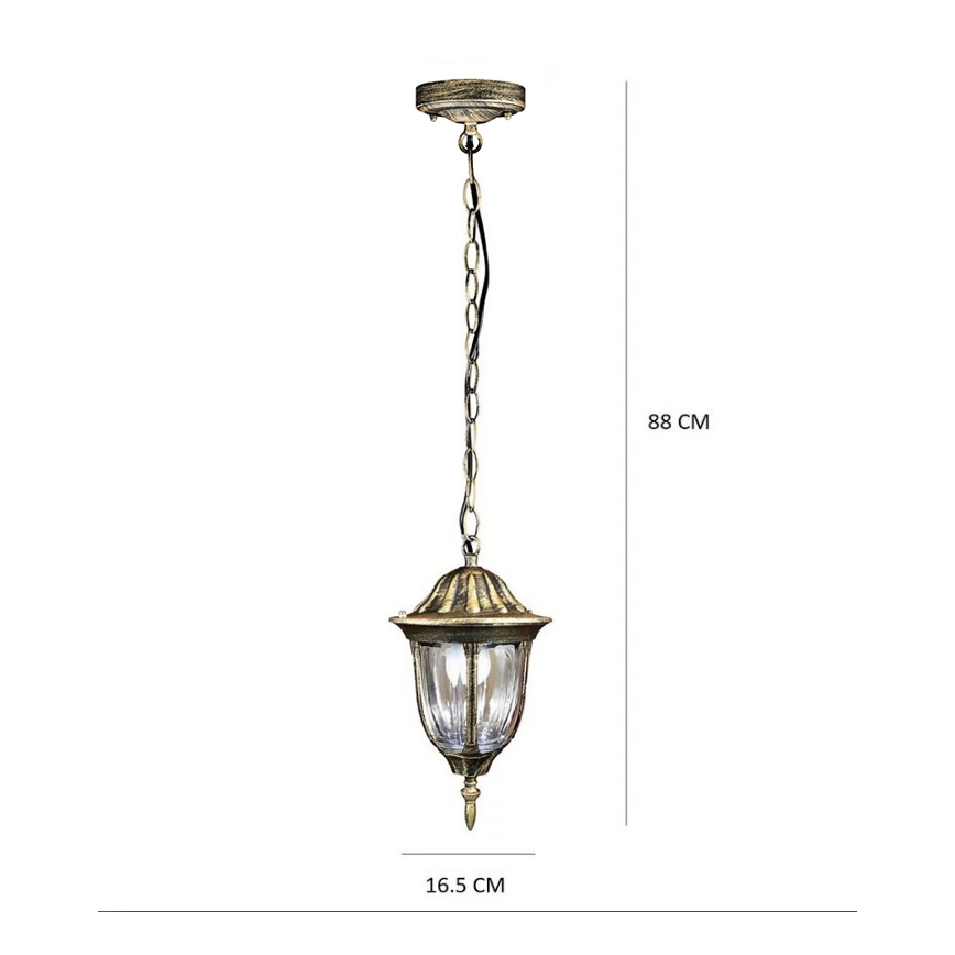Lámpara LED de exterior FLORENCJA 1xE27/10W/230V IP43