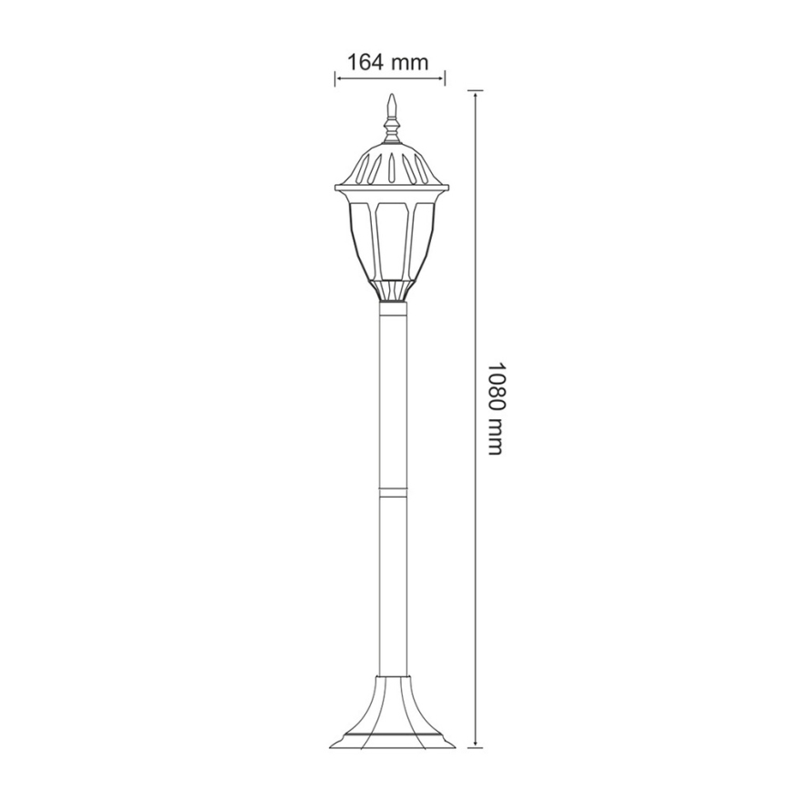 Lámpara LED de exterior FLORENCJA 1xE27/10W/230V IP43
