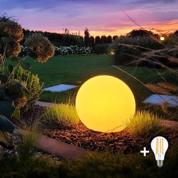 Lámpara LED de exterior GLOBO 1xE27/9W/230V diá. 40 cm IP44