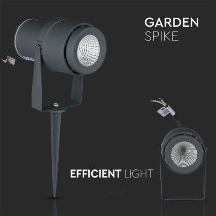 Lámpara LED de exterior LED/12W/100-240V IP65 3000K gris