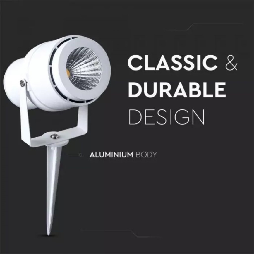 Lámpara LED de exterior LED/12W/100-240V IP65 blanco