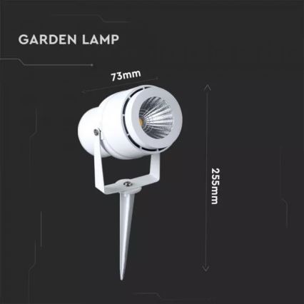 Lámpara LED de exterior LED/12W/100-240V IP65 blanco