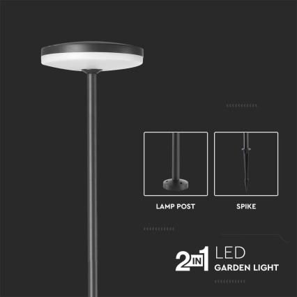 Lámpara LED de exterior LED/12W/230V 3000K IP65 antracita