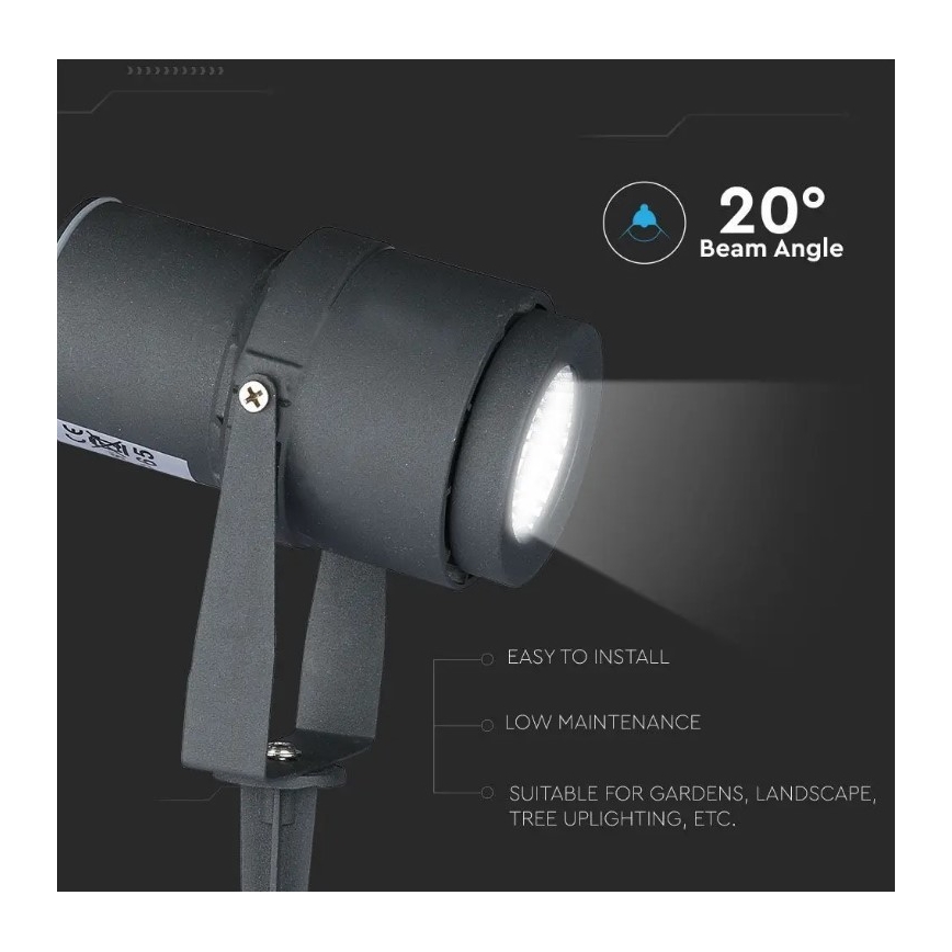 Lámpara LED de exterior LED/12W/230V 4000K antracita IP65