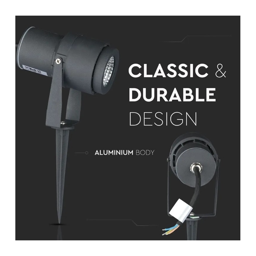 Lámpara LED de exterior LED/12W/230V 4000K antracita IP65