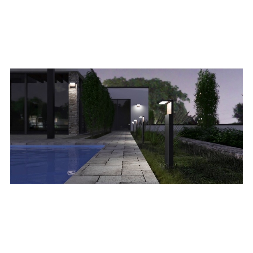Lámpara LED de exterior NATURA LED/12W/230V 4000K 60 cm IP65 marrón/antracita