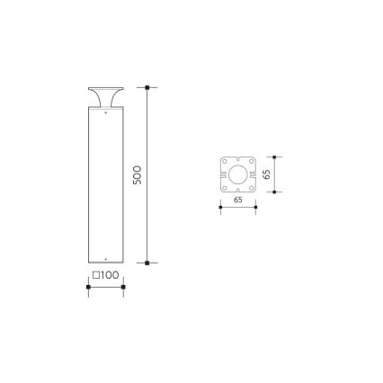 Lámpara LED de exterior ORNELA LED/6W/230V 3000K IP54 marrón