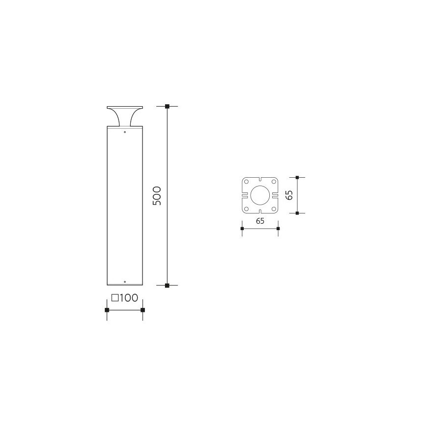 Lámpara LED de exterior ORNELA LED/6W/230V 3000K IP54 marrón