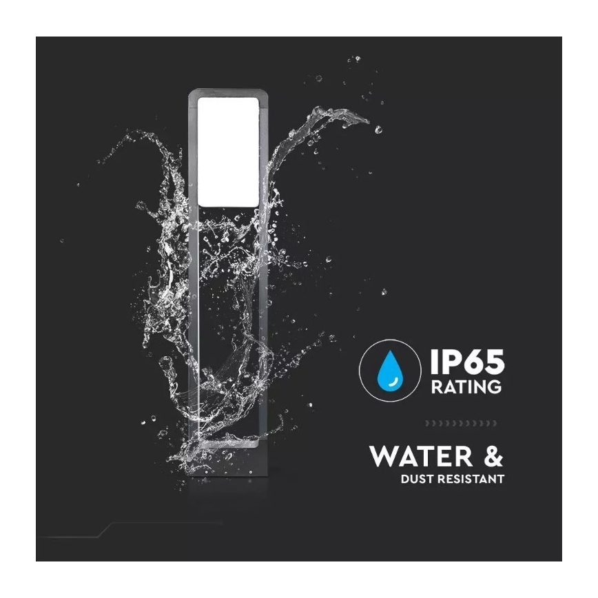 Lámpara LED de exterior SAMSUNG CHIP LED/10W/230V 3000K IP65 negro