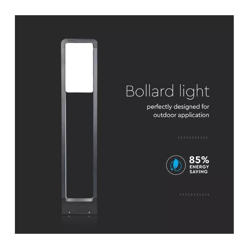 Lámpara LED de exterior SAMSUNG CHIP LED/10W/230V 3000K IP65 negro