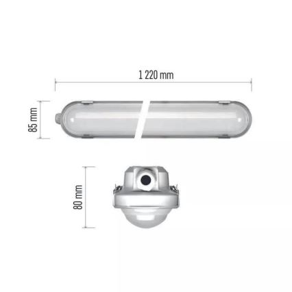 Lámpara LED de gran potencia con módulo de emergencia EMERGENCY LED/40W/230V 4000K 122 cm IP66