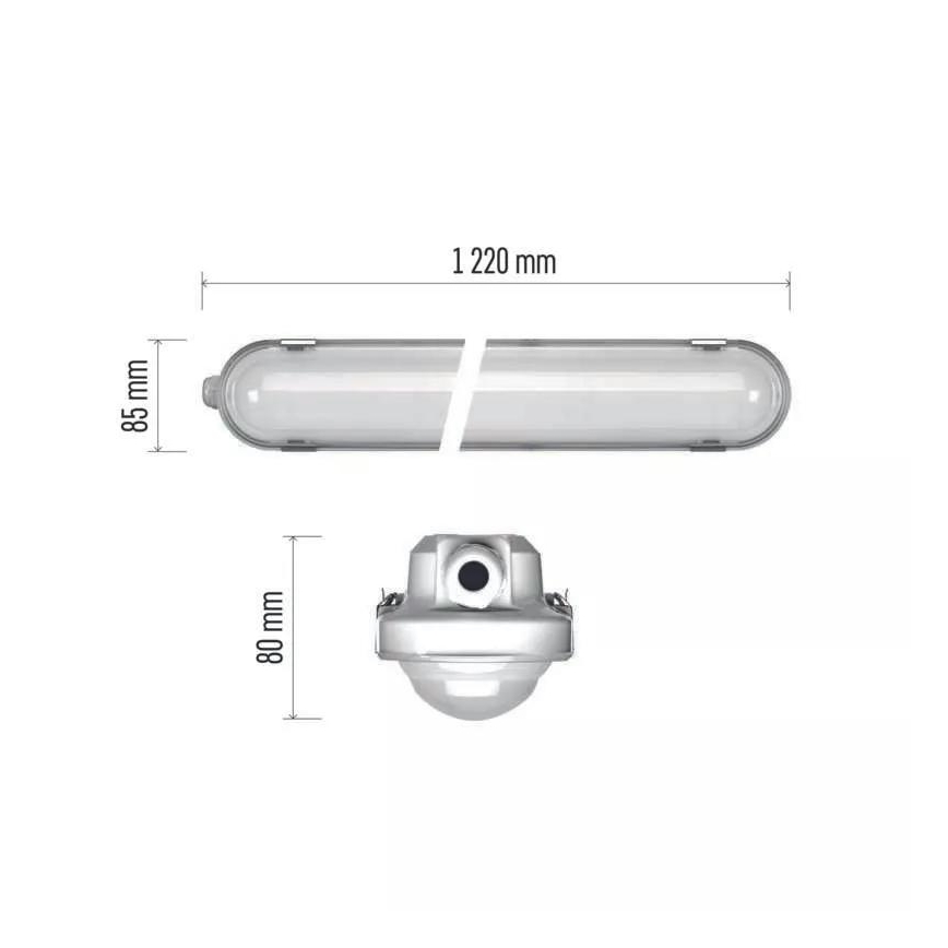 Lámpara LED de gran potencia con módulo de emergencia EMERGENCY LED/40W/230V 4000K 122 cm IP66