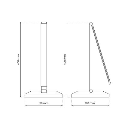 Lámpara LED de mesa con cargador inalámbrico VARIO LED/5W/230V 3000-6000K blanco