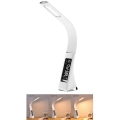 Lámpara LED de mesa regulable con display LEATHER LED/6,5W/5V blanco