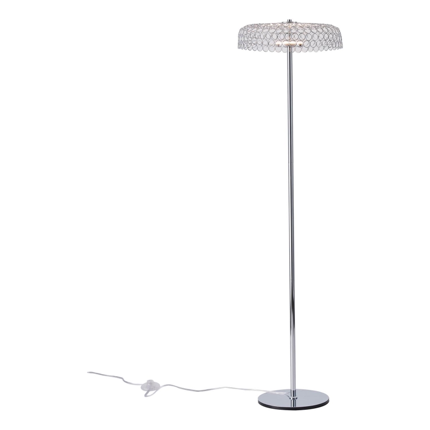 Lámpara LED de pie LED/10W/230V 3000K cromo brillante