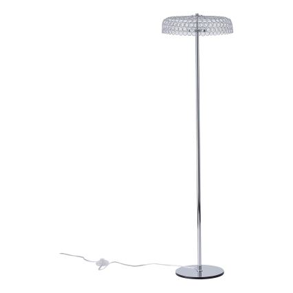 Lámpara LED de pie LED/10W/230V 3000K cromo brillante