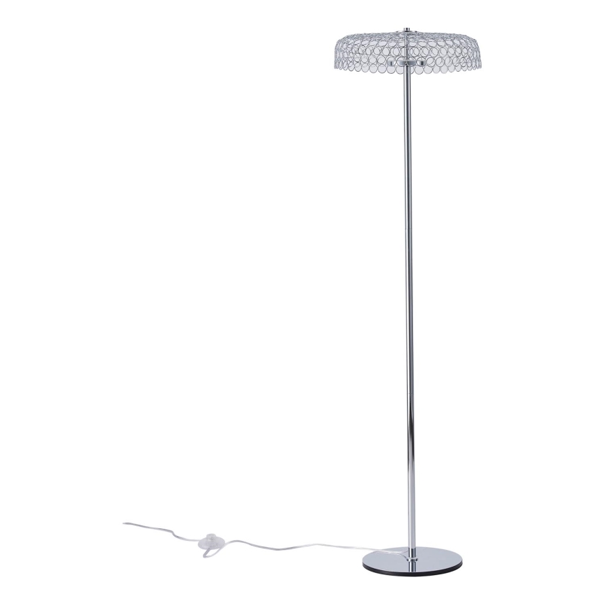 Lámpara LED de pie LED/10W/230V 3000K cromo brillante