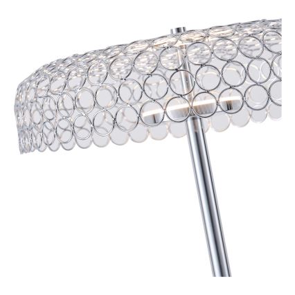 Lámpara LED de pie LED/10W/230V 3000K cromo brillante