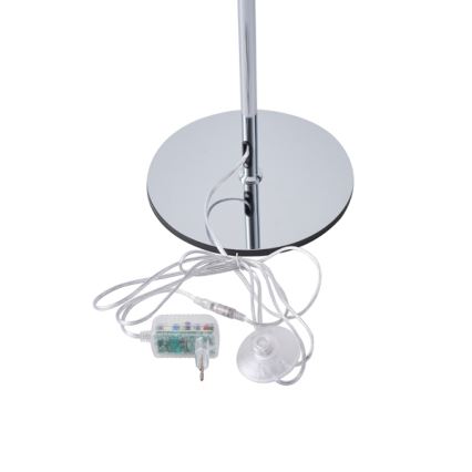 Lámpara LED de pie LED/10W/230V 3000K cromo brillante