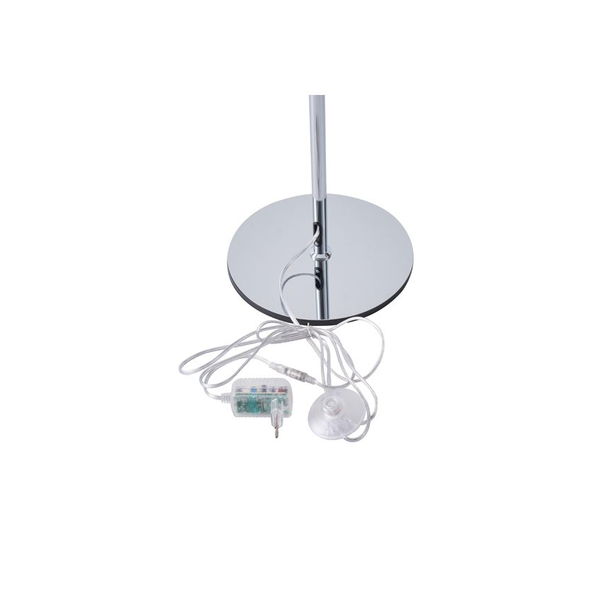 Lámpara LED de pie LED/10W/230V 3000K cromo brillante