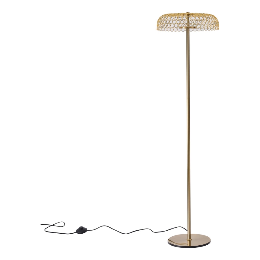 Lámpara LED de pie LED/10W/230V 3000K dorado