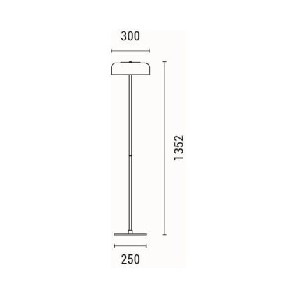 Lámpara LED de pie LED/8W/230V 3000K