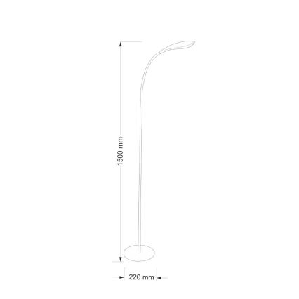 Lámpara LED de pie SWAN LED/6,5W/230V blanco