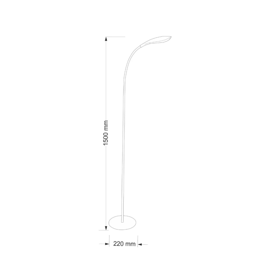 Lámpara LED de pie SWAN LED/6,5W/230V blanco