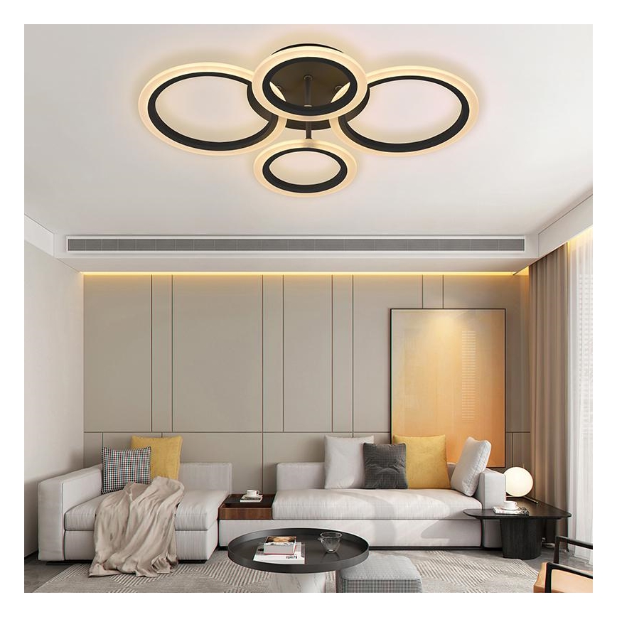 Lámpara LED de superficie regulable LED/50W/230V 3000-6500K + mando a distancia