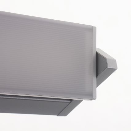 Lámpara LED debajo del gabinete LED/10W/230V plata