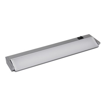 Lámpara LED debajo del gabinete LED/5W/230V plata