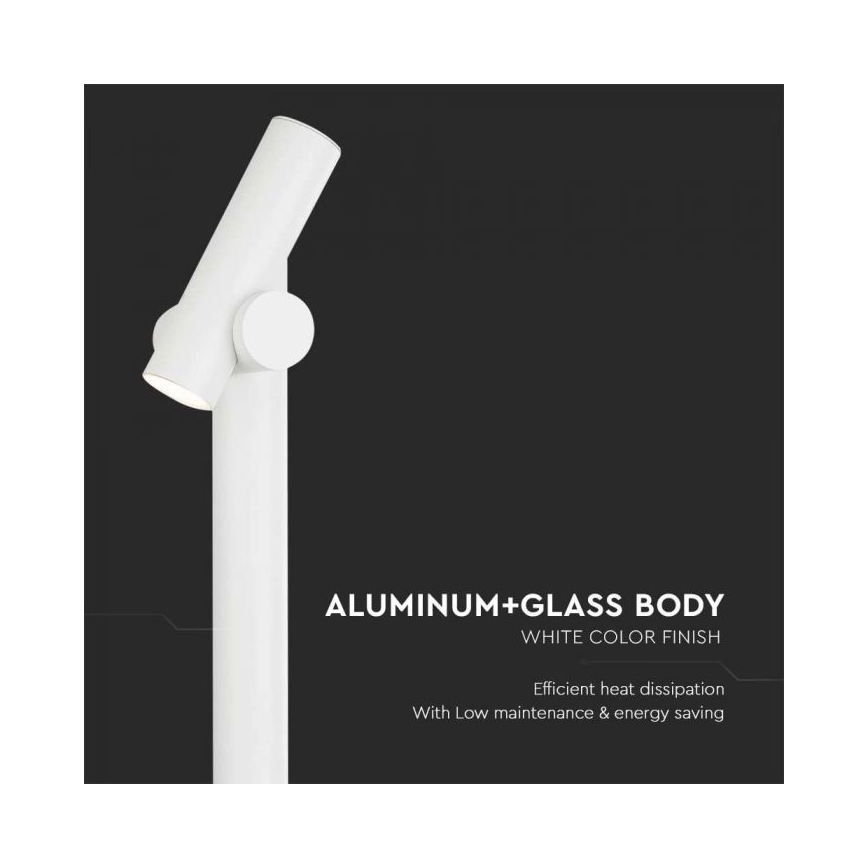 Lámpara LED flexible de exterior LED/4W/230V 4000K IP44 100 cm blanco
