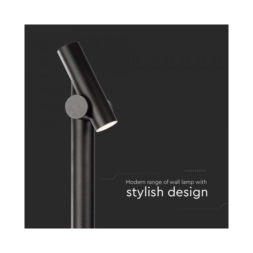 Lámpara LED flexible de exterior LED/4W/230V 4000K IP44 100 cm negro