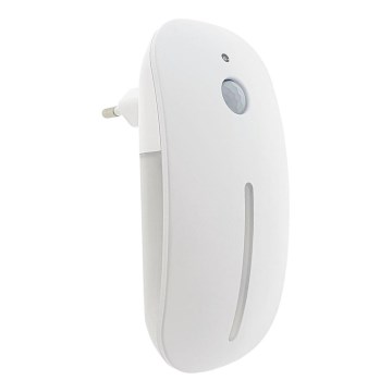 Lámpara LED nocturna con sensor LED/1W/230V blanco